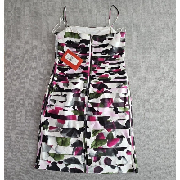 J.S. Collection Boutique Dress Size 12 Tiered Bodycon Purple Cocktail Party - Picture 14 of 16